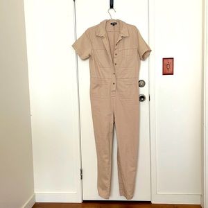 Ilana Kohn Short Sleeve Tia Coverall in Toast Size 12